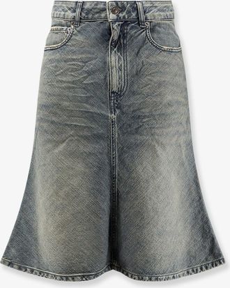 Balenciaga Gonna denim midi lenght - BALENCIAGA - gender_Woman