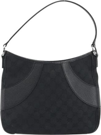 Gucci Pre-owned Vintage Schoudertas - Dames - Vintage Schoudertas - Zwart - ONE Size - Leer - Vintage