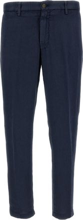 BRIGLIA 1949 Linen Slim-Fit Tailored Pants