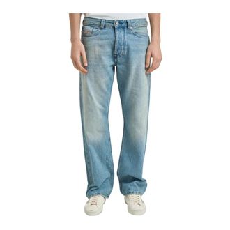 Diesel Straight Jeans, male, Blue, Size: W34 1980 D-Eeper