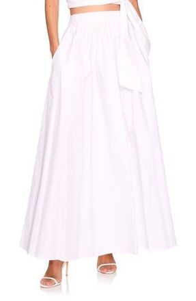 Susana Monaco Cotton Poplin Maxi Skirt in Sugar at Nordstrom Rack, Size X-Large