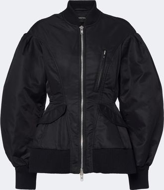 Simone Rocha Padded satin bomber jacket