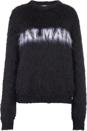 Balmain Logo Pullover - Dames - Ronde hals truien - Zwart - S - Truien & Vesten