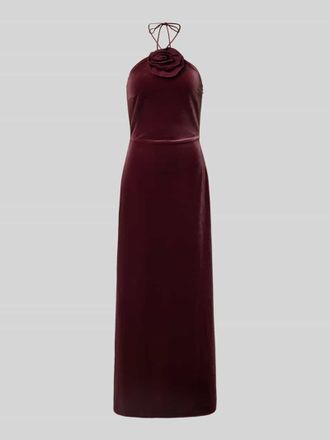 Vero Moda Cocktailkleid mit floraler Applikation Modell ROSETTA STRAP in Bordeaux, Gr&ouml;&szlig;e S