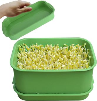 OEM Bandejas Para El Cultivo De Microvegetales, Bandejas De Germinaci&oacute;n Sin Tierra Apilables, Macetas Que Ahorran Espacio Para El Cultivo De Brotes De Fri