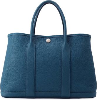 Herm&egrave;s Garden Colvert Negonda Leather Handbag Tote Bag (Pre-Owned)