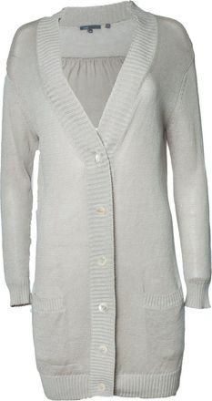 Vince knitted cardigan with pockets in beige