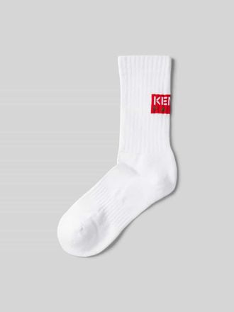 Kenzo Socken mit Label-Print in Weiss, Gr&ouml;&szlig;e 39-41