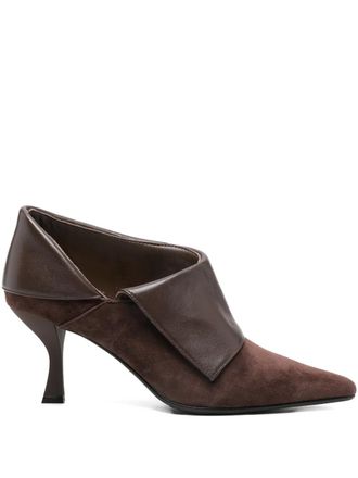 Marc Ellis 70mm point-toe boots - Brown