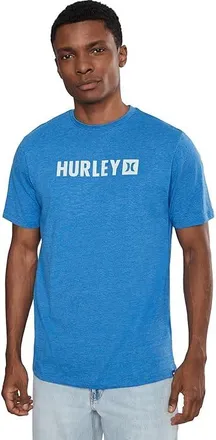 Hurley The Box Short Sleeve Mens T Shirt Seashore Heather : 2XL, Cotton