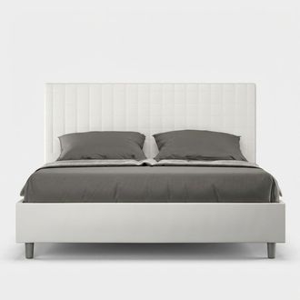 Les Tendances Cama Matrimonio 160x200 Contenedor Dise&ntilde;o Moderno Sunny M1 - Blanco