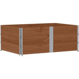vidaXL Jardinera De Madera Maciza De Pino Marr&oacute;n 150x100 Cm Vidaxl
