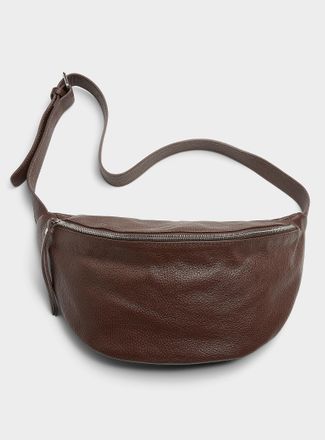 Le 31 Mens Grained leather belt bag Exclusive collection from Italy