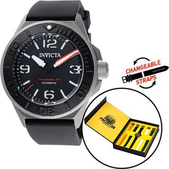 Invicta Ocean Predator 48354 Heren Horloge - Automatisch Uurwerk - Titanium met zwarte Wijzerplaat - 43mm