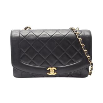Chanel Pre-owned Vintage Schoudertas - Dames - Pre-owned - Zwart - Maat: ONE Size Leer