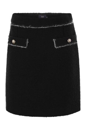 Fay Wool Short Skirt