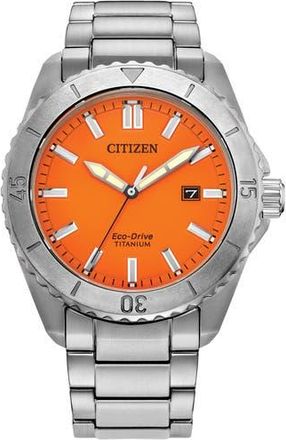 Citizen Brycen Eco-Drive Bracelet Watch, 41mm x 11.5mm in Silver at Nordstrom Rack