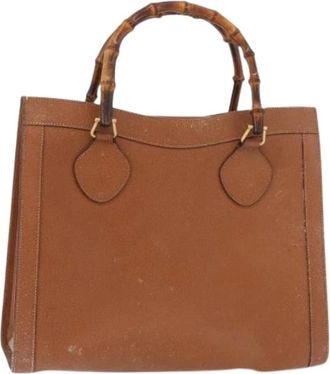 Gucci Pre-owned Handbags, female, Brown, Size: ONE SIZE Pre-owned Vintage Hand Bag