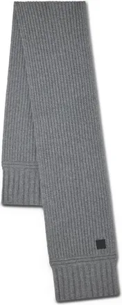 Mulberry Chunky Ribbed Scarf in Dark Grey Melange at Nordstrom