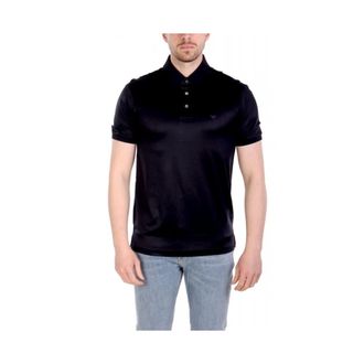 Emporio Armani Heren, Tops, Blauw, Maat: L Jersey