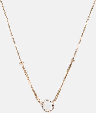 Bucherer 18kt rose gold necklace with morganite and diamonds