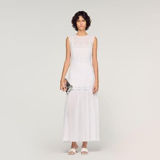 Sandro Crepon maxi dress