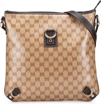 Gucci Pre-owned Womens Gg Canvas Crossbody Bag - Tan Textile - One Size