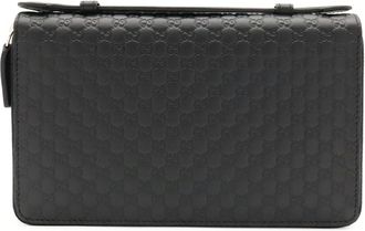 Gucci Black Leather Coin Purse/Coin Case (Pre-Owned)
