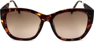Guess Brown Gradient Square Ladies Sunglasses GF6186 52F 54