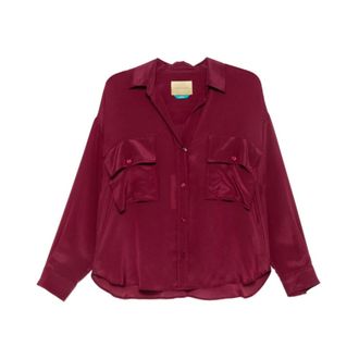 Momoni Dames, Blouses & Shirts, Paars, Maat: S