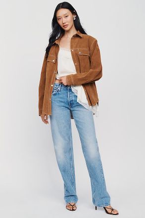 Re/Done 1990s Mid Rise Relaxed Straight Leg Jeans