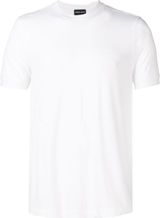 Giorgio Armani T-Shirt Girocollo In Jersey Di Viscosa Stretch-Uomo