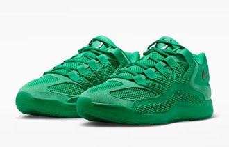 Nike KD18 Warning Label IU3108-300 Mens Green Basketball Shoes MEW1509