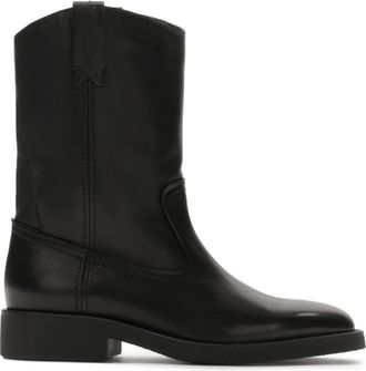 Kazar Slip-on Boots - Dames - Enkellaarsjes - Zwart - 38 EU - Leer - Schoenen
