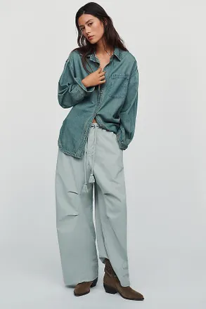 Pilcro Hanna Wide-Leg Pull-On Pants