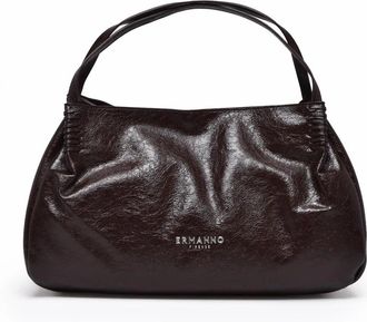 Ermanno Scervino Brown Polyurethane Vivian Shoulder Bag
