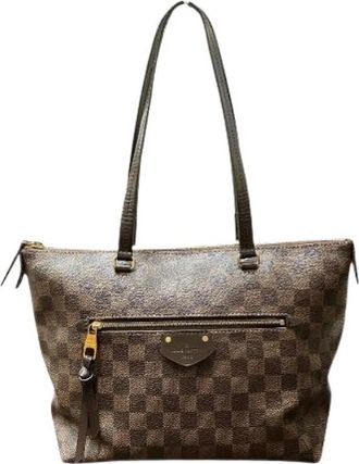 Louis Vuitton Pre-owned Shoulder Bags, female, Brown, Size: ONE SIZE Pre-owned Iena PM Damier Tote Bag