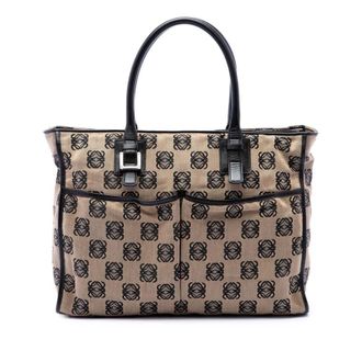 Loewe Pre-owned LOEWE Anagram Canvas Repeat Tote Ladies P3AN82FZ5VJNMXUG