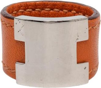 Herm&egrave;s Pre-owned Hermes Swift and Palladium Plated Lurie Ring Ladies S6E81YTNYPG1VSG9