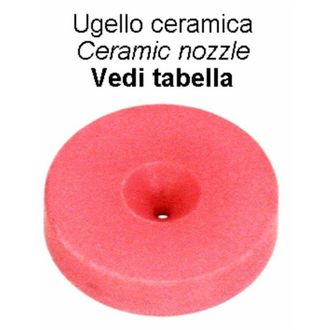 AMA Ugello in ceramica AMT &Oslash; 15x3 con foro &Oslash; 1,5mm