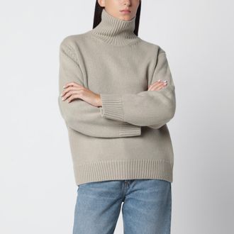 Toteme Dolcevita oversize verde salvia in lana dagnello