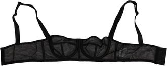 Dolce & Gabbana Womens Black Floral Underwired Balconette Bra Underwear Co+21+pa Clothing
