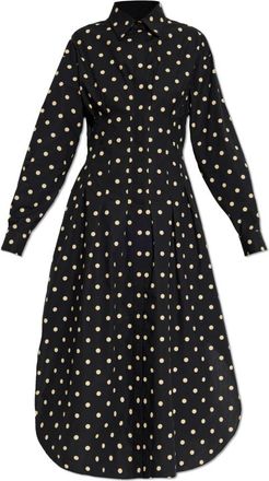 Moschino Polka Dot Dress - Dames - Shirt Kleedjes - Zwart - XS - Katoen - Kleedjes