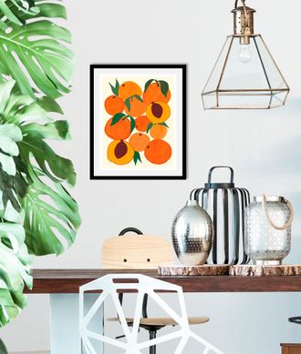 Queence Bild »Finn« Essen Kunst Lebensmittel Obst Obst Bilder 1 Stk. tlg. gerahmt