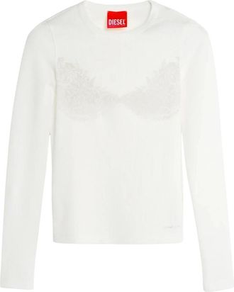 Diesel Truien - Dames - Longsleeves - Wit - XS - Tops