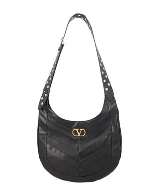 Valentino Garavani Black Hoboho Medium Shoulder Bag