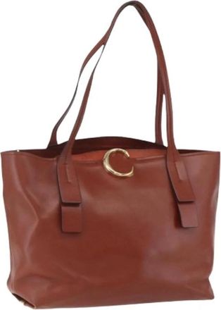 Chlo&eacute; Pre-owned Tote Bag - Dames - Vintage Shopper - Bruin - ONE Size - Leer - Vintage