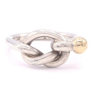Tiffany & Co. Yellow Gold (18K) Sterling Silver 925 Band Ring (Pre-Owned)