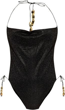 Oséree Costume intero con glitter - Nero