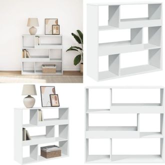 vidaXL Libreria/Divisorio Bianco 100x33x94,5 cm - Divisorio - Truciolato